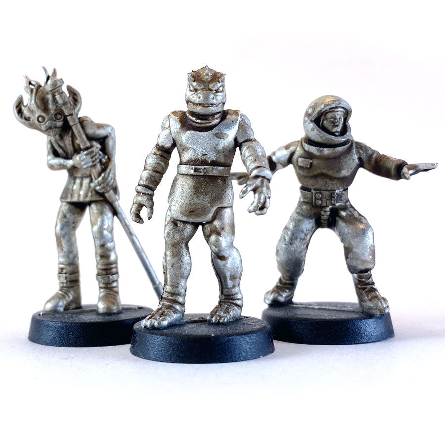 Alieni Grigi Miniature 28mm Per Wargame, Non Dipinte, Prodotte UK