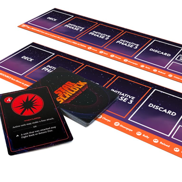 A combo pack to expand the base Star Schlock game for two additional players.