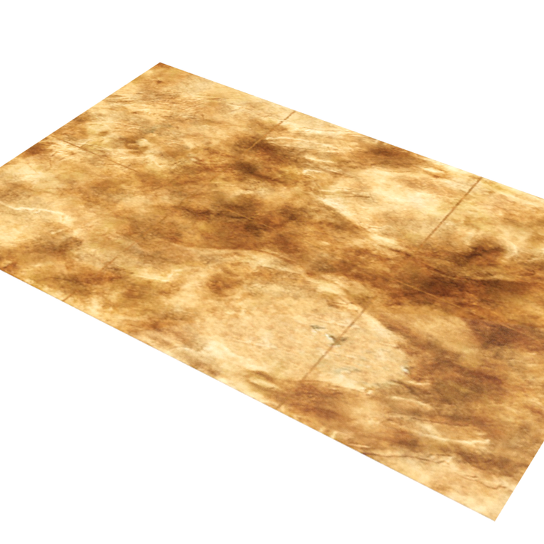 Arid desert brown cloth terrain mat for tabletop miniature wargames, marked with sectors for Star Schlock.