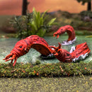 Plastic worm creatures, tokens for the Star Schlock skirmish game.