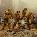 Painted 28mm miniatures of Star Schlock's Necronauts, sci-fi undead astronauts.