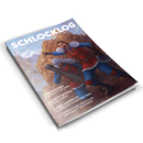 Schlocklog #1 magazine, featuring an overview of the universe for the Star Schlock skirmish game.